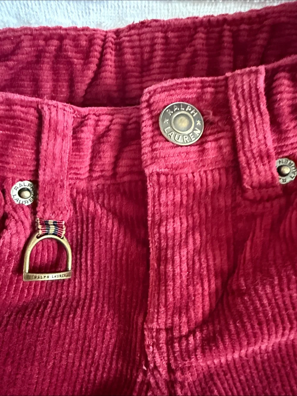 Ralph Lauren Kids Corduroy Jeans in Deep Red